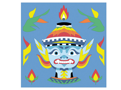 Thai Mythology design illustration