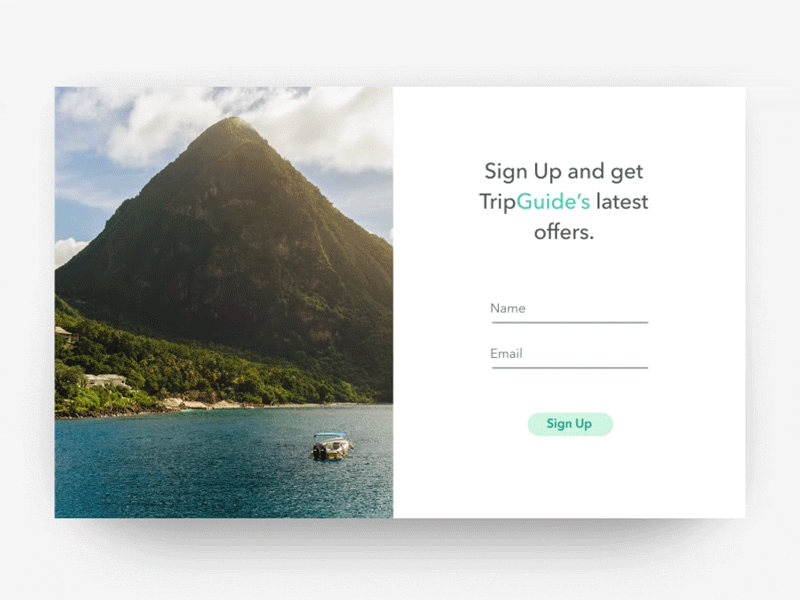 Daily UI 001: Sign Up Page clean daily ui minimal ui ux web design website