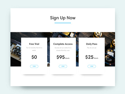 A Simple Pricing Table clean landing page minimal pricing table ui uiux ux web design