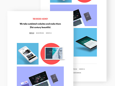 Portfolio Site anti hero clean landing page minimal ui uiux ux web design white