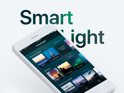 Smart Light App app ios lights philips hue smart homes smarthomes ui ux uxui
