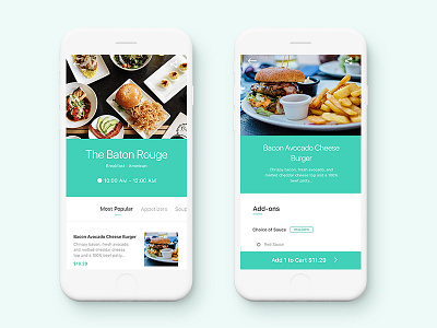 Garcon App - Screens app clean food ios minimal restaurant ubereats ui ux uxui