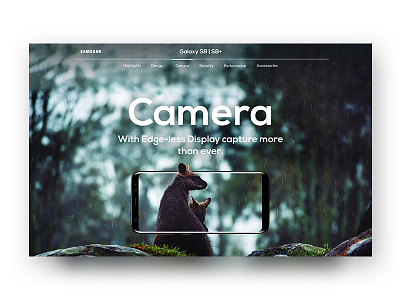 Galaxy S8/S8+ Camera Page Concept