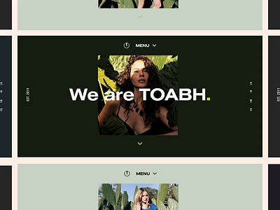 Toabh Animation clean landing page minimal ui ux web design