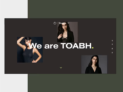 TOABH Homepage Animation flat models modern talent web design website
