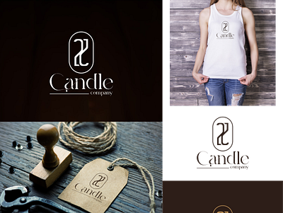candle company branding graphic design logo logo design ty typography