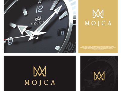 mojca branding design graphic design logo logo design typography