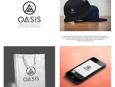 oasis abstract branding graphic design logo logo design typography