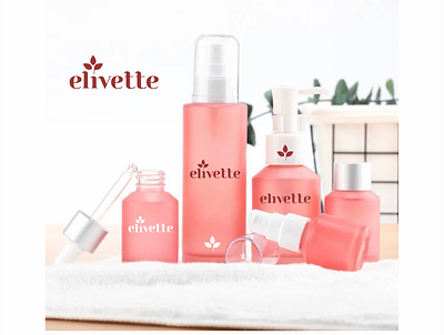 elivette cosmetics branding design graphic design logo logo design typography vector