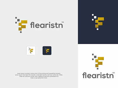 letter f logo flearistn ( unused ) branding design graphic design illustration logo logo design logotypes typography ui ux vector