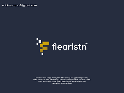 letter f logo flearistn ( unused ) branding design graphic design illustration logo logo design typography ui ux vector