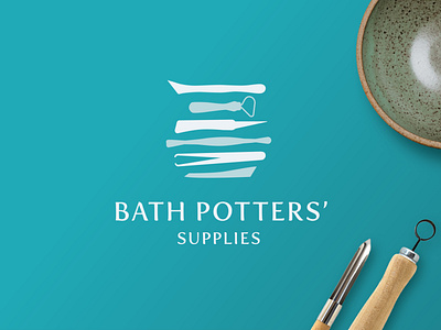 Logo Design for Bath Potters' Supplies branding corporate identity graphic design logo logo design pottery vector