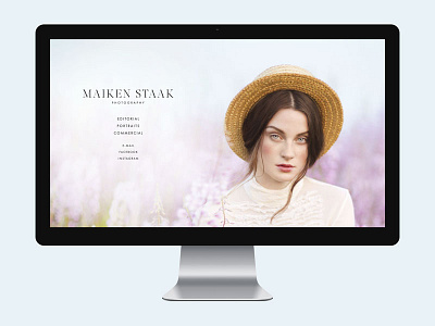 Maiken Staak Photography website css html photography web website