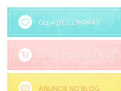 Buttons blog blue button design ecommerce fashion icon pink yellow