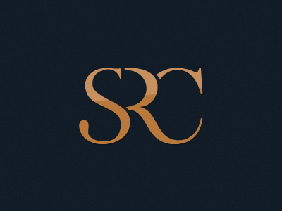 Logo "Sguarezi, Righi & Cunha" blue brand gold identity logo