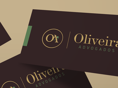 Oliveira Advogados Identity branding brown green identity lawer logo print