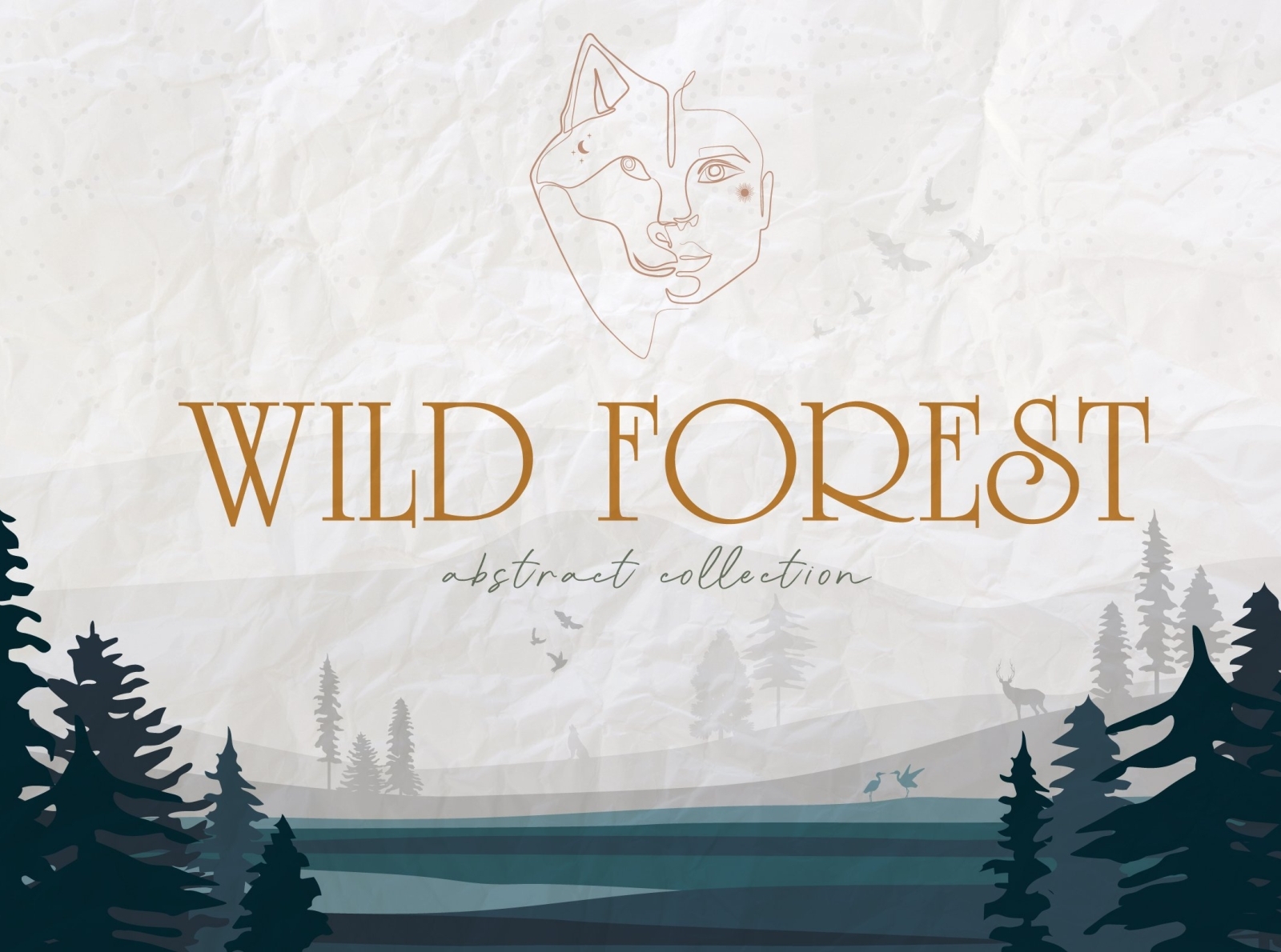 Wild Forest abstract collection by Graphics Collection on Dribbble