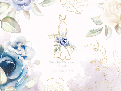 Wedding Watercolor art background design dresses floral floral elements floral letters flowers graphic graphic design graphic elements graphics illustration modern vector watercolor watercolor wedding wedding wedding floral wedding watercolor