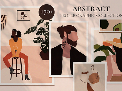 ABSTRACT PEOPLE prints modern art abstract abstract art abstract design abstract shape abstration art design elements graphic graphics illustration illustrations modern art people people illustration print prints shape shapes vector