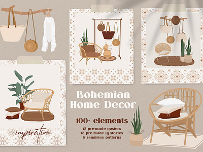 Bohemian Home Decor collection art background bohemian bohemian clipart clipart collection decoration design graphic graphic design graphic elements graphics home decor home decor collection home decoration illustration illustrations pattern svg clipart vector