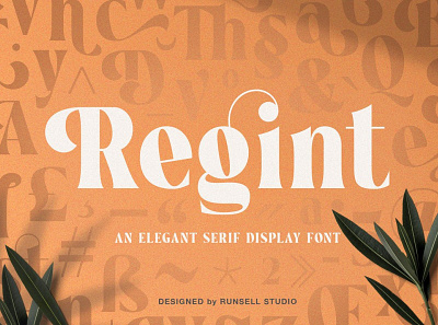 Regint | Display Serif branding calligraphy fonts design display font elegant font elegant fonts lettering logo luxury fonts modern font modern fonts professional fonts sans serif font script fonts serif font serif fonts signature fonts typeface typography wedding fonts