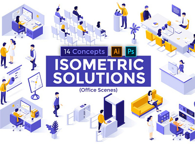 Isometric Solutions banners design graphic design graphic design graphic elements icon icon design icons illustration illustrations isometric isometric art isometric design isometric icons isometric illustration solutions vector web web elements website