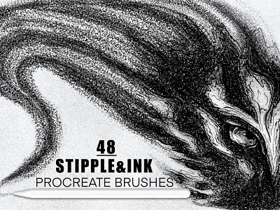 Stipple & Ink Procreate Brushes Pack brush brushes design dusty grain ink ink brush ink brushes inking brushes procreate procreate brush procreate brush set procreate brushes shade shaders stipple stipple brush stipple brushes stippling texture