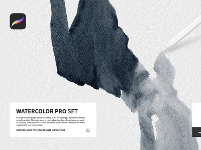 Watercolor Pro Set for Procreate concept design digital art digital paint paint paint brush painting procreate procreate brush procreate brushes procreate watercolor procreate watercolor pro watercolor watercolor art watercolor brush watercolor brushes watercolor painting watercolor pro watercolor pro set watercolors