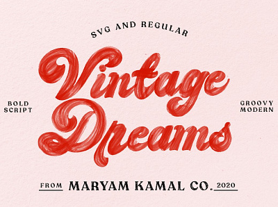 Vintage Dreams Modern Groovy Font bold font branding calligraphy font design dreams font fonts groovy groovy font lettering logo logo font modern modern calligraphy modern font retro font simple typeface typography vintage