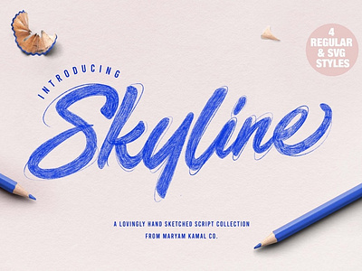 Download Skyline Script Font Collection By Graphics Collection On Dribbble