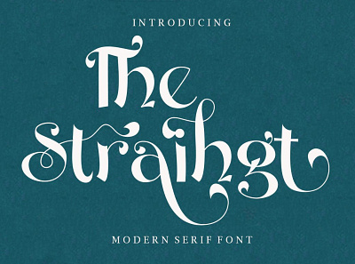 The Straihgt - Modern Serif Font calligraphy font design designer font fonts lettering logo logos modern calligraphy modern serif font professional sans serif sans serif font sans serif fonts sans serif typeface serif font serif fonts simple typeface typography