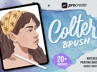 Procreate Colter Brush - Watercolor design drawing paint paint brush paint brushes painting painting brushes paintings procreate procreate brush procreate brush set procreate brushes sketch watercolor watercolor art watercolor brush watercolor brushes watercolor painting watercolors watercolour