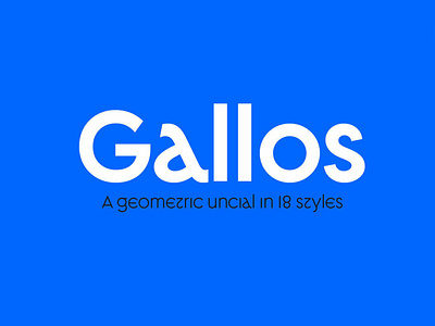 Gallos - Geometrical Font