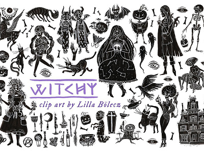 Witchy Halloween Clip Art ghost clipart halloween halloween clip art halloween digital papers hallowen clipart pumpkin clipart scrapbooking papers witch art witch clipart witch illustration witchy halloween witchy halloween clipart