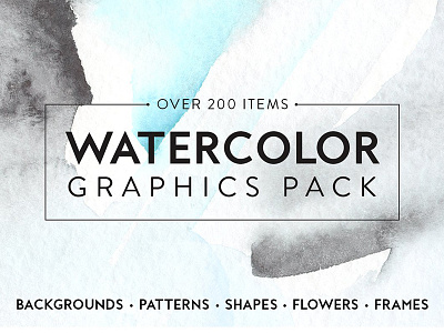 Watercolor Graphics Pack backgrounds flowers frames patterns shapes watercolor watercolor backgrounds watercolor flowers watercolor frames watercolor graphics pack watercolor patterns watercolor shapes