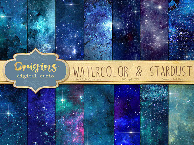 Watercolor and Stars Digital Paper background digital paper galaxy galaxy background galaxy digital paper night sky backgrounds space backgrounds star backgrounds stars digital paper starts watercolor watercolor digital paper