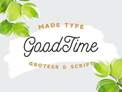 MADE GoodTime branding free download grotesk logo logotype made type modern poster script script font typeface website font