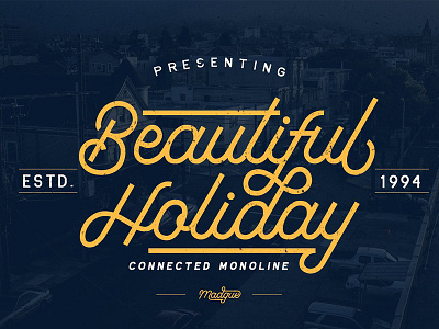 Madgue - Connected Monoline +EXTRAS beautiful connected font logo logo fonts logo package monoline package script signature fonts typography vintage