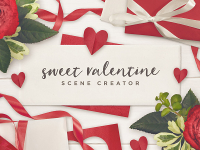 Sweet Valentine | SCENE CREATOR | celebration custom floral generator invitation roses scene scene creator sweet valentine valentine scene creator valentines valentines day