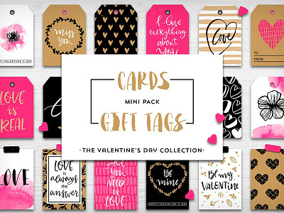 Valentine's day mini pack calligraphy card day hand lettered handwriting illustration lettering valentine valentine card valentines day valentines day collection vector