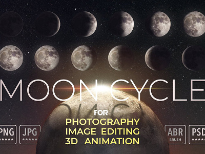 Moon Cycle for Photography & 3D 3d animation blood moon cycle full moon galaxy image editing moon moon cycle moon photo moonlight photography photoshop