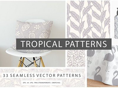 Tropical Seamless Vector Patterns art patterns seamless patters seamless vector patterns sketch texture tropical tropical leaves tropical patterns tropical seamless patterns vector vector patterns