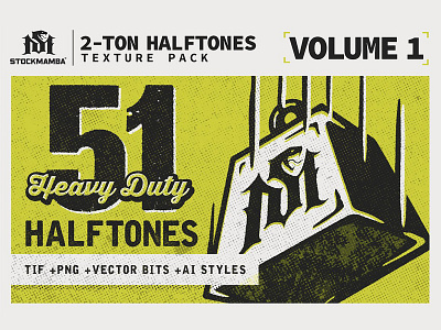 2-Ton Halftones Texture Pack bitmap distressed graphic styles halftone halftones texture pack patterns retro rough texture vector vintage