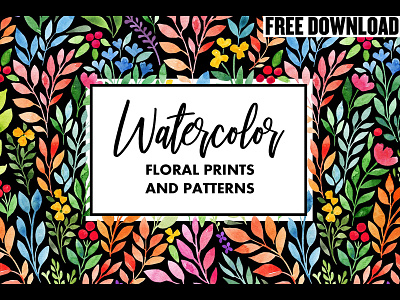 Watercolor floral prints&patterns floral floral patterns floral prints flower flower background flower pattern ornament seamless patterns watercolor watercolor floral prints watercolor print