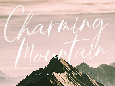 Charming Mountain - SVG brand calligraphy elegant fonts hipster logo love fonts poster pretty fonts stylist svg typography