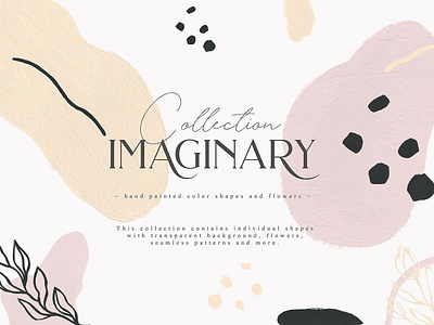 Imaginary Collection acrylic acrylic backgrounds background blogger design feminine floral floral illustration floral logo gold gold texture illustration imaginary collection logos modern flowers seamless patterns texture vector watercolor wedding