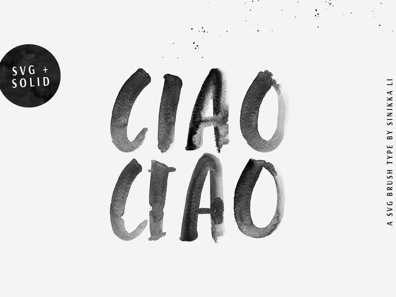 cia bella font glyphs