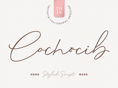 Cochocib Script branding calligraphy classy classy font elegant elegant font fashion font hand lettering lettering logo logotype modern script script font script lettering script typeface stylish script typeface typography