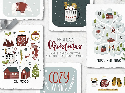 Nordic Christmas Map creator background card card creator card template cards christmas christmas map creator christmas map generator clip art design illustration logo map map creator map generator nordic christmas nordic christmas map nordic map creator patterns vector