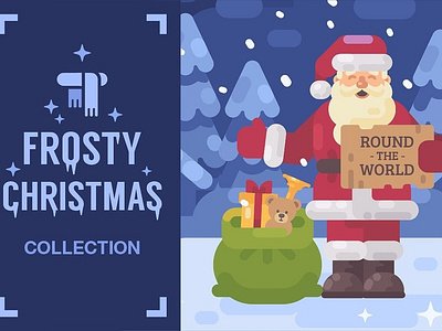 Frosty Christmas background christmas christmas background christmas clipart christmas illustration christmas illustrations christmas texture concept design development flat design frost frosty frosty christmas graphics collection illustration logo snow vector website